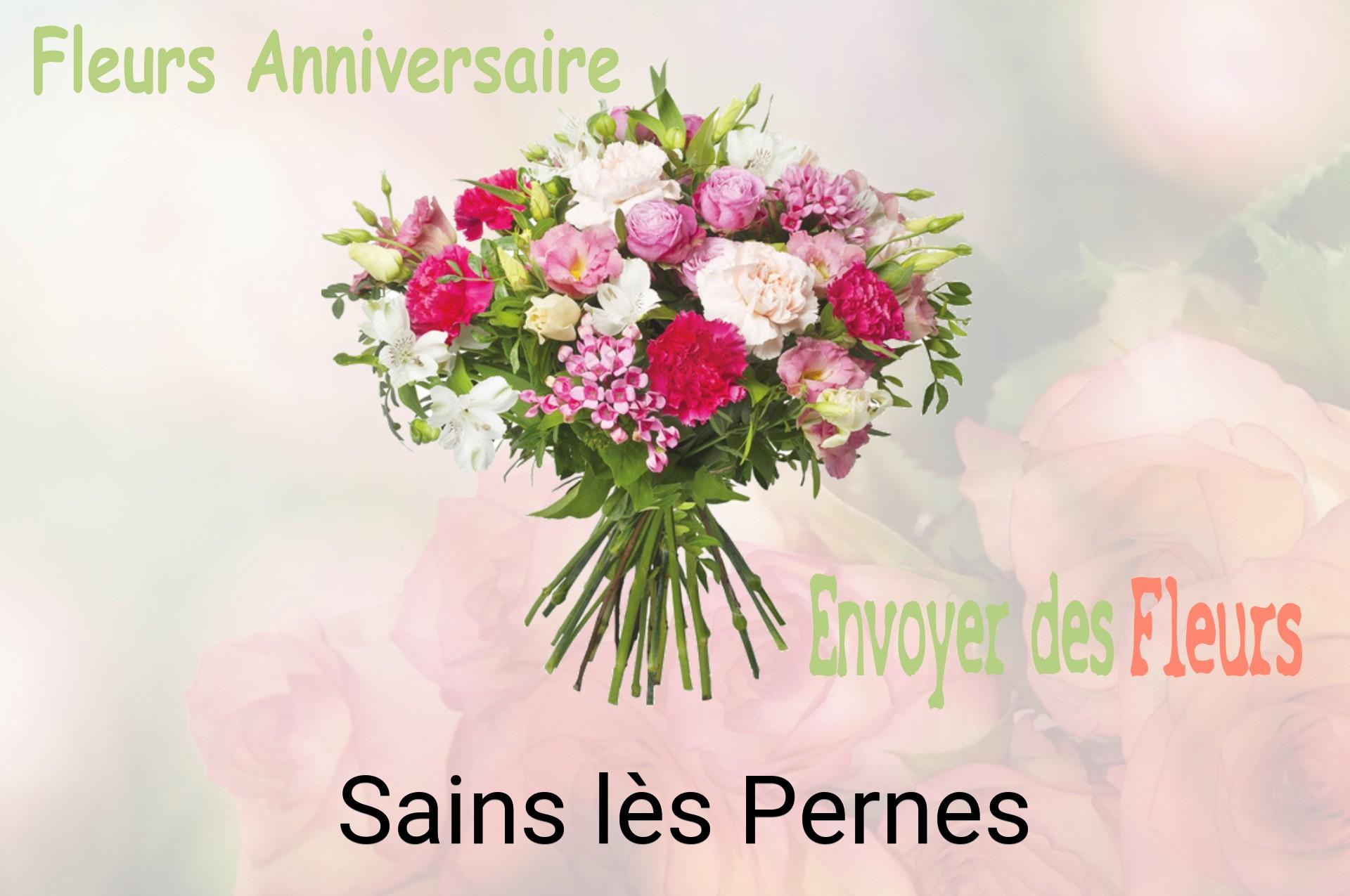 Bouquet de fleurs d’anniversaire livré à Sains-lès-Pernes