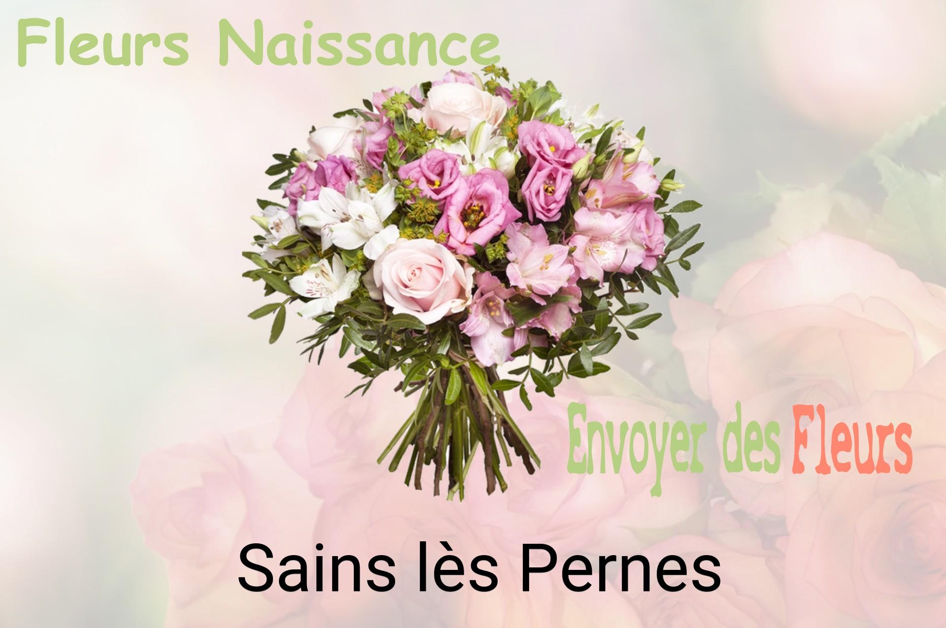 Bouquet de fleurs de naissance livré à Sains-lès-Pernes